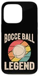 Coque pour iPhone 13 Pro Boule de pétanque vintage Legend Retro Sports