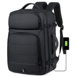 Sac a Dos Bagage Cabine 45x36x20 easyjet Extensible Sac à Dos Voyage Port USB Nylon Sacoche Ordinateur Portable 17 Pouces Imperméable Sac de Voyage Valise Cabine Avion Easyjet