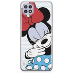 ERT GROUP Coque de téléphone Portable pour Samsung A22 5G Original et sous Licence Officielle Disney Motif Minnie 033 Parfaitement adapté à la Forme du téléphone Portable, Coque en TPU