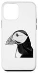 iPhone 12 mini Puffin Auks Seabird Lunde alken Wildlife Animal Illustration Case