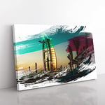 Big Box Art Burj al Arab Dubai V2 Canvas Wall Art Print Ready to Hang Picture, 76 x 50 cm (30 x 20 Inch), Multi-Coloured