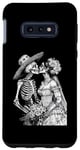 Coque pour Galaxy S10e Tees graphiques squelette pour mariage avec inscription « Dead Bride and Groom Kiss »