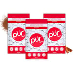 PUR Gum | Sugar Free Chewing Gum | Made with Xylitol | Vegan, Aspartame Free, Gluten Free & Keto Friendly | Natural Cinnamon Flavoured Gum, 55 Pieces (Pack of 3)