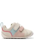 Clarks Baby First Tiny Oslo Pre Walker Shoe, White, Size 2 Younger