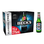 Beck's Blue 0% Alcohol Free German Lager Beer Bottle, 15x275ml