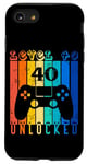 iPhone SE (2020) / 7 / 8 Level 40 Unlocked: Vintage Video Game Controller 40 Birthday Case