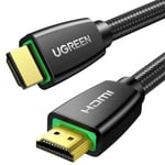 Câble HDMI 4K Ultra HD Cordon HDMI 2.0 Haute Vitesse par Ethernet en Nylon Tressé Supporte 3D HDR Retour Audio Compatible avec PS5 Lecteur Blu Ray Xbox 360 PS4 PS3 PC Ampli TV 4K Écran (0.5M)