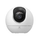 EZVIZ 4K Indoor WiFi Surveillance Camera 360° IP Camera 8MP, AI Person/Pet/Noise Detection, Color Night Vision, Automatic Tracking and Zoom, Two-Way Call, 5GHz/2.4GHz, C6c