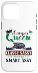 Coque pour iPhone 16 Pro Max Camping-car Queen Classy Sassy Smart Assy Fun Camping