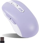 Souris Sans Fil, Silencieuse, Sans Fil, Bluetooth, Trimode Avec 6 Boutons, Design Ergonomique Sans Fil, 800-1200-1600 Dpi Réglable, Pour Ipad, Pc, Ordinateur Portable, Ordinateur P[MOU142540]