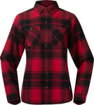 Bergans Women's Nordmarka Flannel Shirt Red/black Check, S