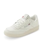 Reebok Women's Club C 85 Sneaker, Chalk Chalk Lgtsag, 4 UK