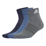 adidas Cushioned Sportswear Ankle Socks 3 Pair Pack, Protège-Bas & Socquettes Mixte, legend ink/preloved ink/dark grey heather,