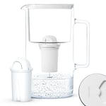 Wessper Carafe En Verre Avec 1 Filtre À Eau Compatible Avec Brita Classic Eau...