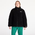 Ellesse Womens Fleece Puffer Jacket Padded Black 10UK Retro Ski