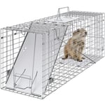 VEVOR Cage Piège pour Animaux 785x254x305 mm Sans Cruauté pour Chats Écureuils