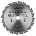 wolfcraft TC Circular Hand Saw Blade, Green Series I 6368000 I Fast, Medium-coarse cuts