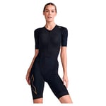 2XU Womens Light Speed Sleeved Trisuit Black/Gold XL