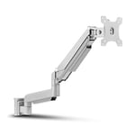 InLine Slatwall 23183C Lifter Monitor Wall Mount for Slatwall System, Wall or Table Mounting, with Arm, Desk Mount for 17-32 Inch Screen, VESA 75/100 mm Silver Grey, 23183C