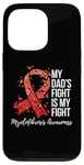 Coque pour iPhone 13 Pro My Dad's Fight Is My Fight Myelofibrosis Awareness