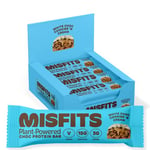 Misfits Vegan Protein Bars, White Chocolate Cookies 'N' Cream - Original Recipe | Gluten Free, Low Sugar & Carb, High Fibre Snacks | Pack of 12