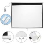 Écran de projection vidéoprojecteur cinéma Motorisé 85 pouces 152 x 152 cm Helloshop26 0601011