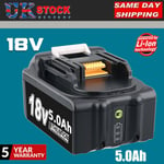 Replacement For Makita battery BL1850 18 V 5.0 AH Lithium LED BL1830 194205-3 A