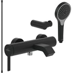 Villeroy&boch - Pack mitigeur baignoire mécanique villeroy et boch Dawn Two Matt Black avec ensemble