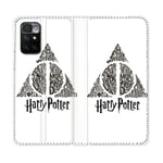 Housse Cuir Portefeuille Pour Xiaomi Redmi 10 Harry Potter Hollows Triangle Blanc