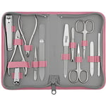 marQus kit manucure set 12 pc de Solingen Allemagne - coffret cadeau femme/homme, coupe ongle homme/femme, limes a ongles professionnelle, pince a epiler, kit ongle cuir