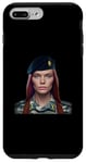 iPhone 7 Plus/8 Plus Ukrainian Soldier In Milatary Uniform With Long Red Hair Case