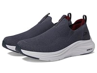 Skechers Homme Vapor Foam Covert Baskets, Charcoal Knit/Red Trim, 43 EU