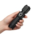 1Pcs Rechargeable Flash Light Battery Power Zoom Xenon Forces Torch