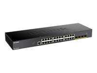 D-Link Dgs 1250-28X - Switch - L3 Lite - Smart - 24 X 10/100/1000 + 4 X 10 Gigabit Sfp+ - Rackmonterbar