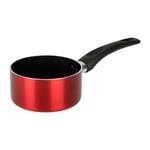 Sitram 712385 Casserole en Aluminium pressé CHERRY Ø 14 cm - Revêtement anti-adhésif - Coloris Rouge métallisé - Tous feux dont induction