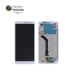 Original Ecran LCD & Vitre tactile Blanc Sur Châssis Pour Xiaomi Redmi S2