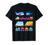 Transportation Trucks Cars Trains Planes Helicopters Toddler T-Shirt