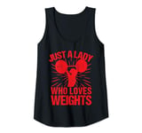 Womens Fitness Motivation Bodybuilder Lady Who Loves Weights Gym Tank Top