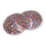 2 Pairs Colorful Sequin Nipple Covers Adhesive Nipple Bra Sticker CoFestivals