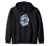 Lost In The Snow Found In The Ride Snowmobile Lover Zip Hoodie