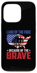 Coque pour iPhone 13 Pro American Veteran Land Of The Free Because Of Brave Usa Flag