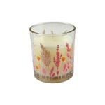 Homéa, Bougie Verrine Décorée Pure Harmonie D9 x 10 cm Parfum Romance Florale