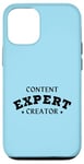 Coque pour iPhone 12/12 Pro CONTENU CREATOR EXPERT Influenceur drôle des médias sociaux Vlogger