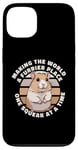 Coque pour iPhone 13 Hamster doré Making World A Furrier Place