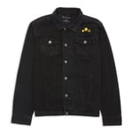 Care Bears In The Clouds Embroidered Denim Jacket - Black - XL - Black