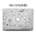 Convient pour Apple Laptop Case M2air Computer Case Macbook Air13 Case-RS-1379 (encre blanche) -New Air13 (A1932/A2179/A2337)