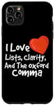 iPhone 11 Pro Max Oxford Comma Grammar Geek Funny Grammar English Teacher Case