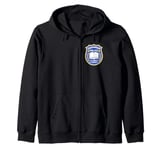 Grammar Police To Serve And Correct Funny Sarcastic English Zip Hoodie