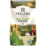 Taylors of Harrogate Rich Italian Ground Coffee Ground Dark Arabica 200 g