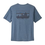 Patagonia Mens Cap Cool Daily Graphic Shirt (Blå (73 SKYLINE: UTILITY BLUE X-DYE) X-large)